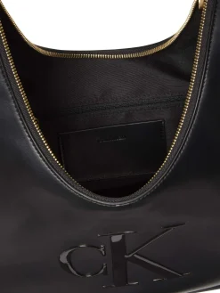 BORSA A SPALLA DONNA - CALVIN KLEIN NERO - LV04F3427G