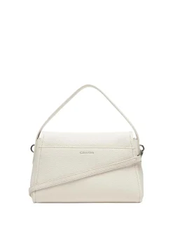 BORSA A SPALLA DONNA - CALVIN KLEIN BIANCO - LV04F3425G