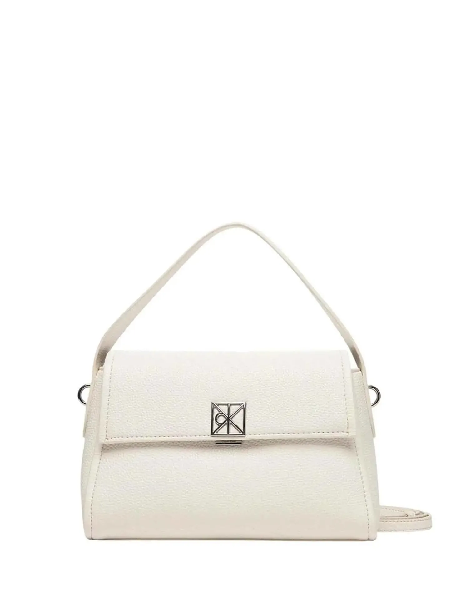 BORSA A SPALLA DONNA - CALVIN KLEIN BIANCO - LV04F3425G