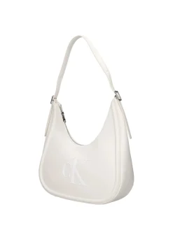 BORSA A SPALLA DONNA - CALVIN KLEIN BIANCO - LV04F3427G