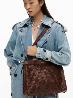 BORSA A SPALLA DONNA - DESIGUAL MARRONE - 26SAXPA0