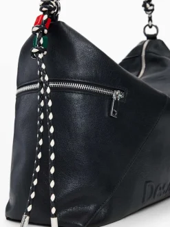 BORSA A SPALLA DONNA - DESIGUAL NERO - 26SAXP66