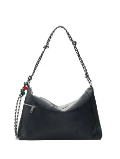 BORSA A SPALLA DONNA - DESIGUAL NERO - 26SAXP66