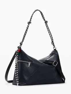 BORSA A SPALLA DONNA - DESIGUAL NERO - 26SAXP66