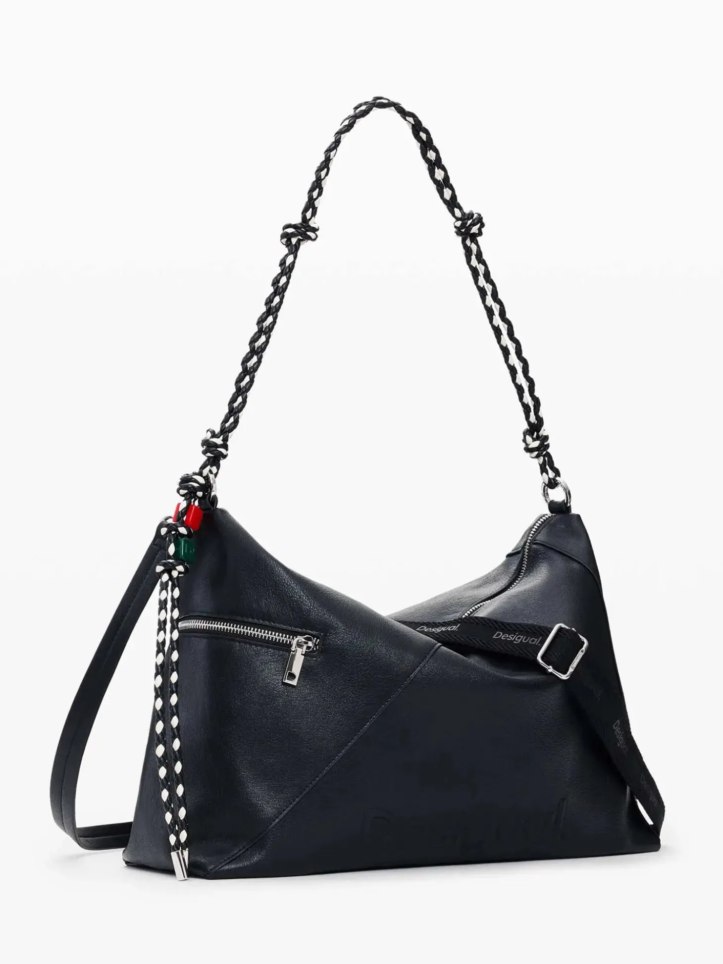 BORSA A SPALLA DONNA - DESIGUAL NERO - 26SAXP66