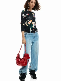 BORSA A SPALLA DONNA - DESIGUAL ROSSO - 26SAXP28