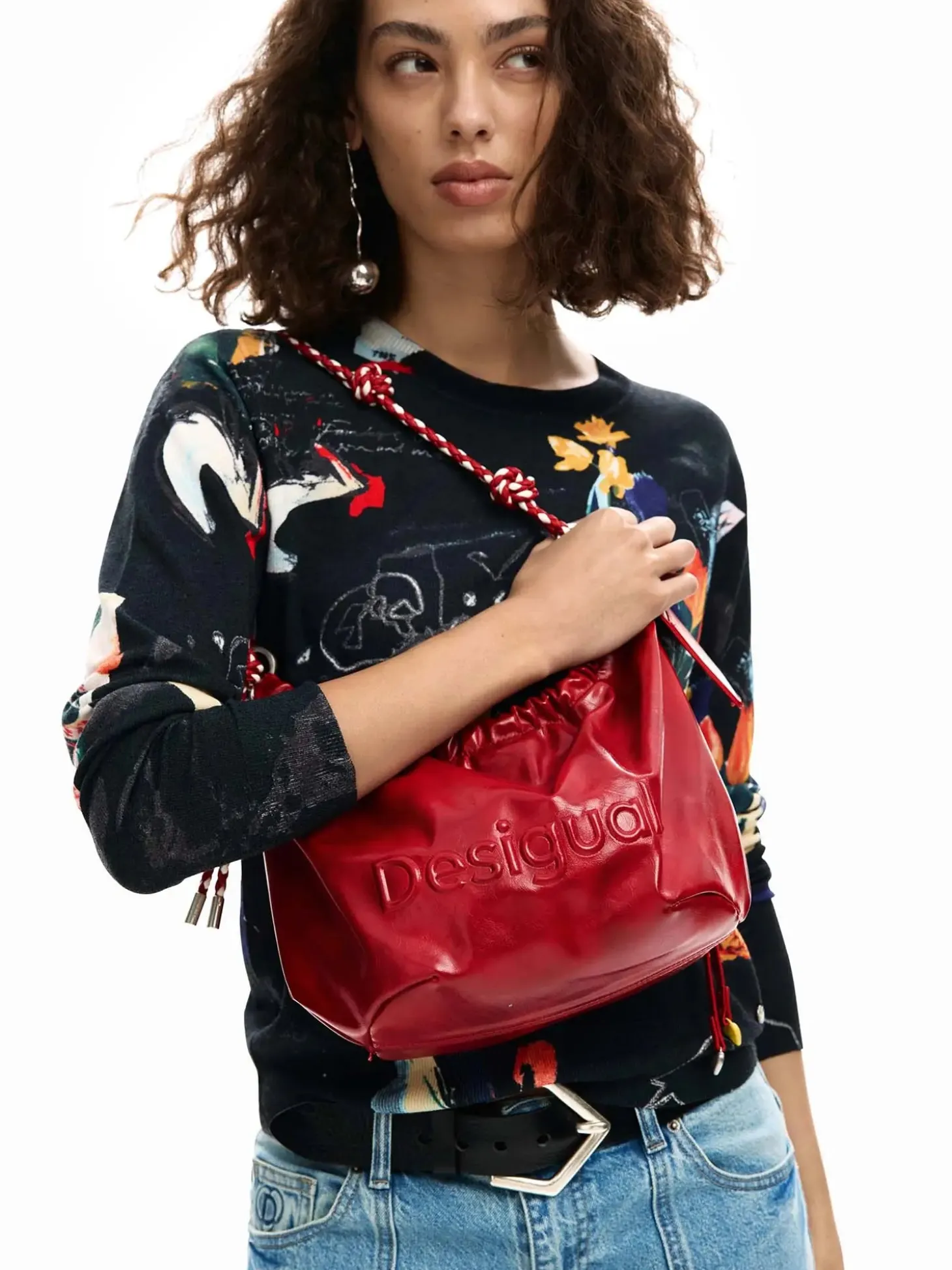 BORSA A SPALLA DONNA - DESIGUAL ROSSO - 26SAXP28