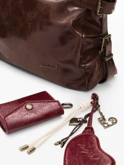 BORSA A SPALLA DONNA - DESIGUAL MARRONE - 26WAXP93