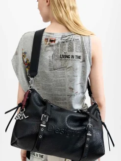 BORSA A SPALLA DONNA - DESIGUAL NERO - 26WAXP06