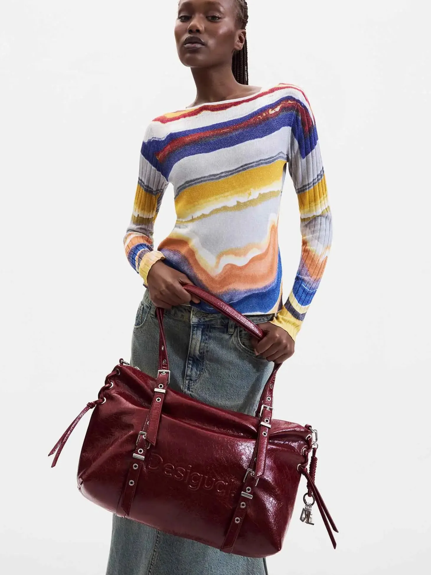 BORSA A SPALLA DONNA - DESIGUAL ROSSO - 26WAXP55