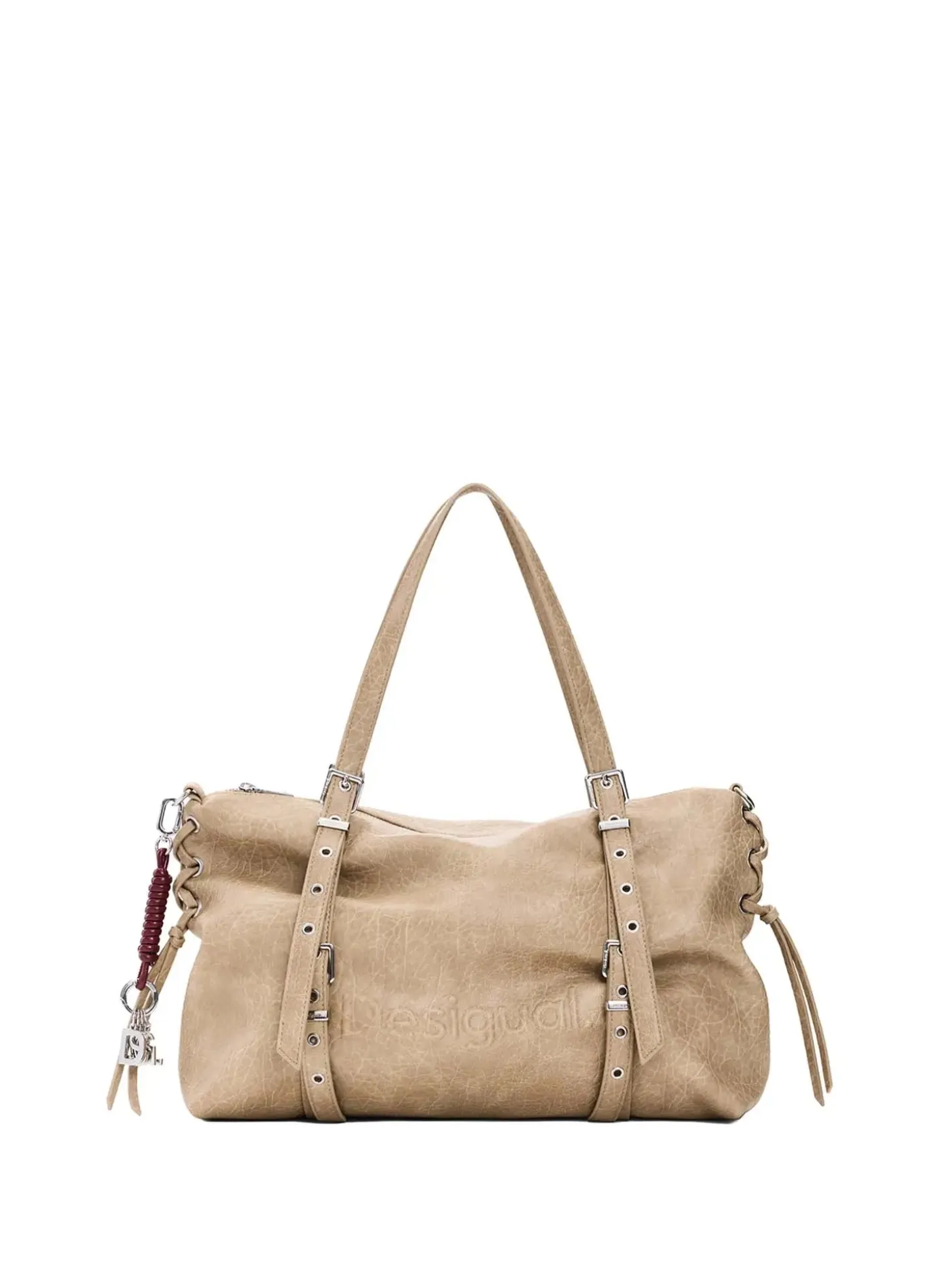 BORSA A SPALLA DONNA - DESIGUAL BEIGE - 26WAXP49
