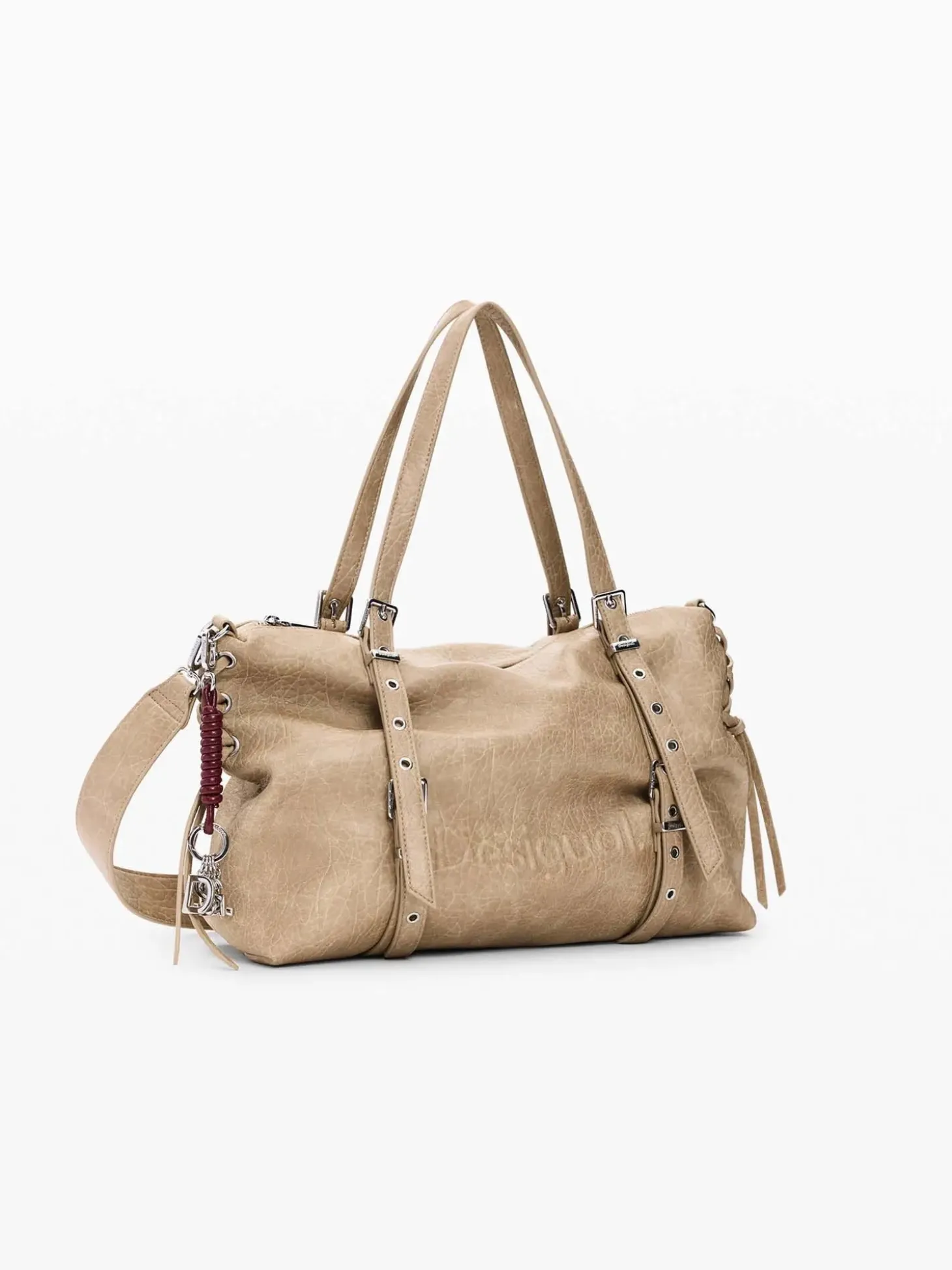 BORSA A SPALLA DONNA - DESIGUAL BEIGE - 26WAXP49