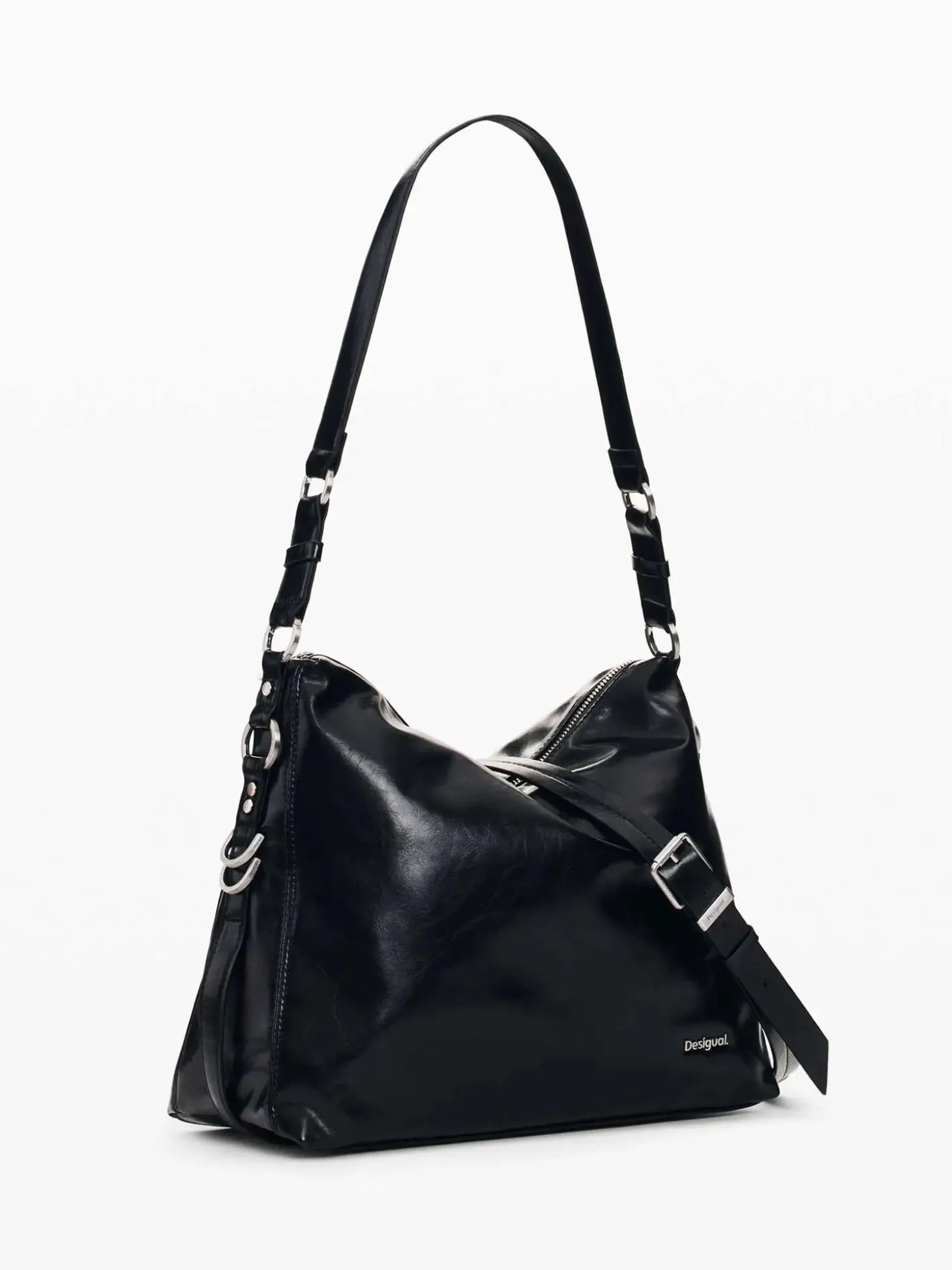 BORSA A SPALLA DONNA - DESIGUAL NERO - 26WAXP66