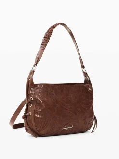 BORSA A SPALLA DONNA - DESIGUAL MARRONE - 26WAXP90