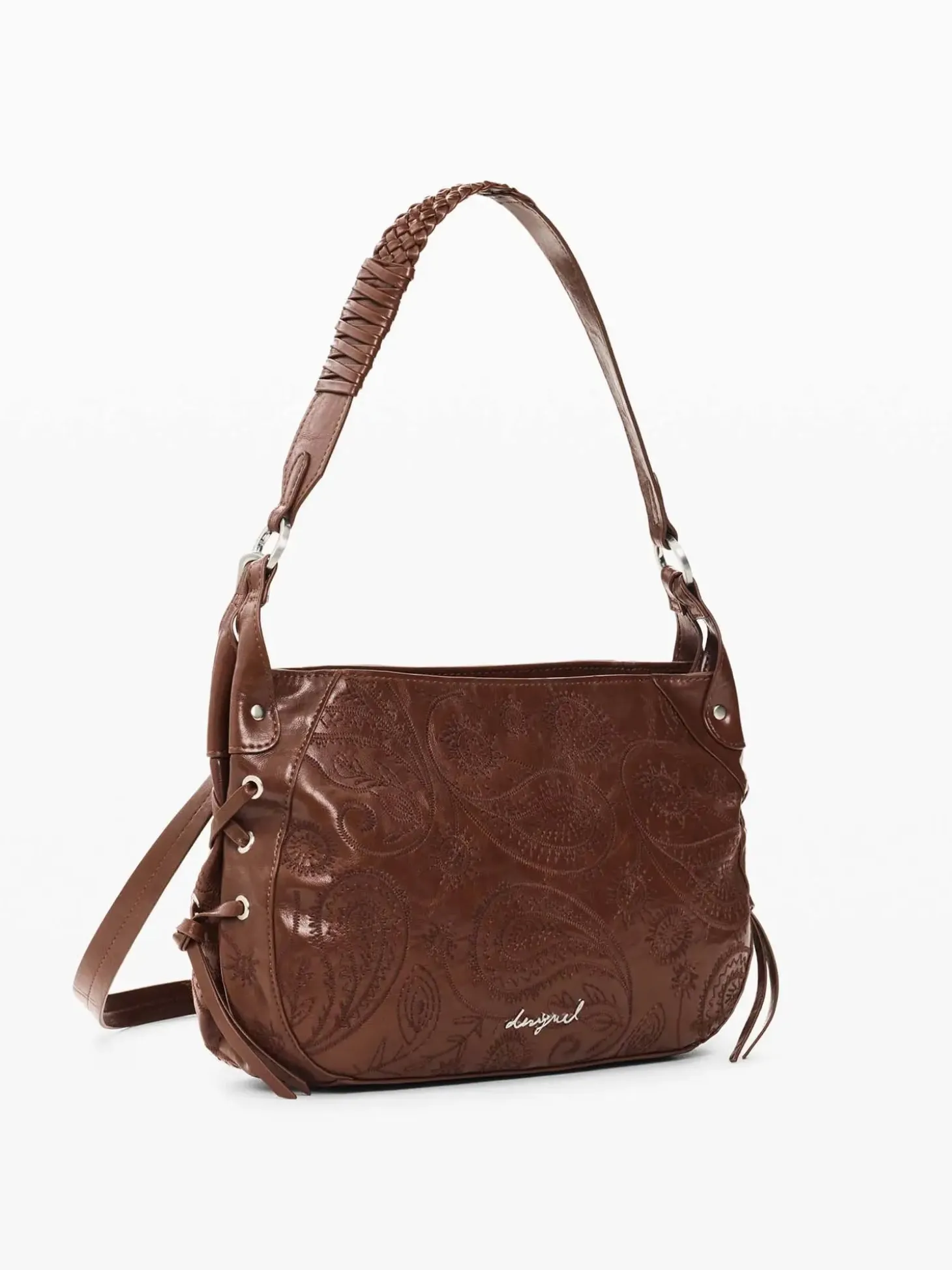 BORSA A SPALLA DONNA - DESIGUAL MARRONE - 26WAXP90