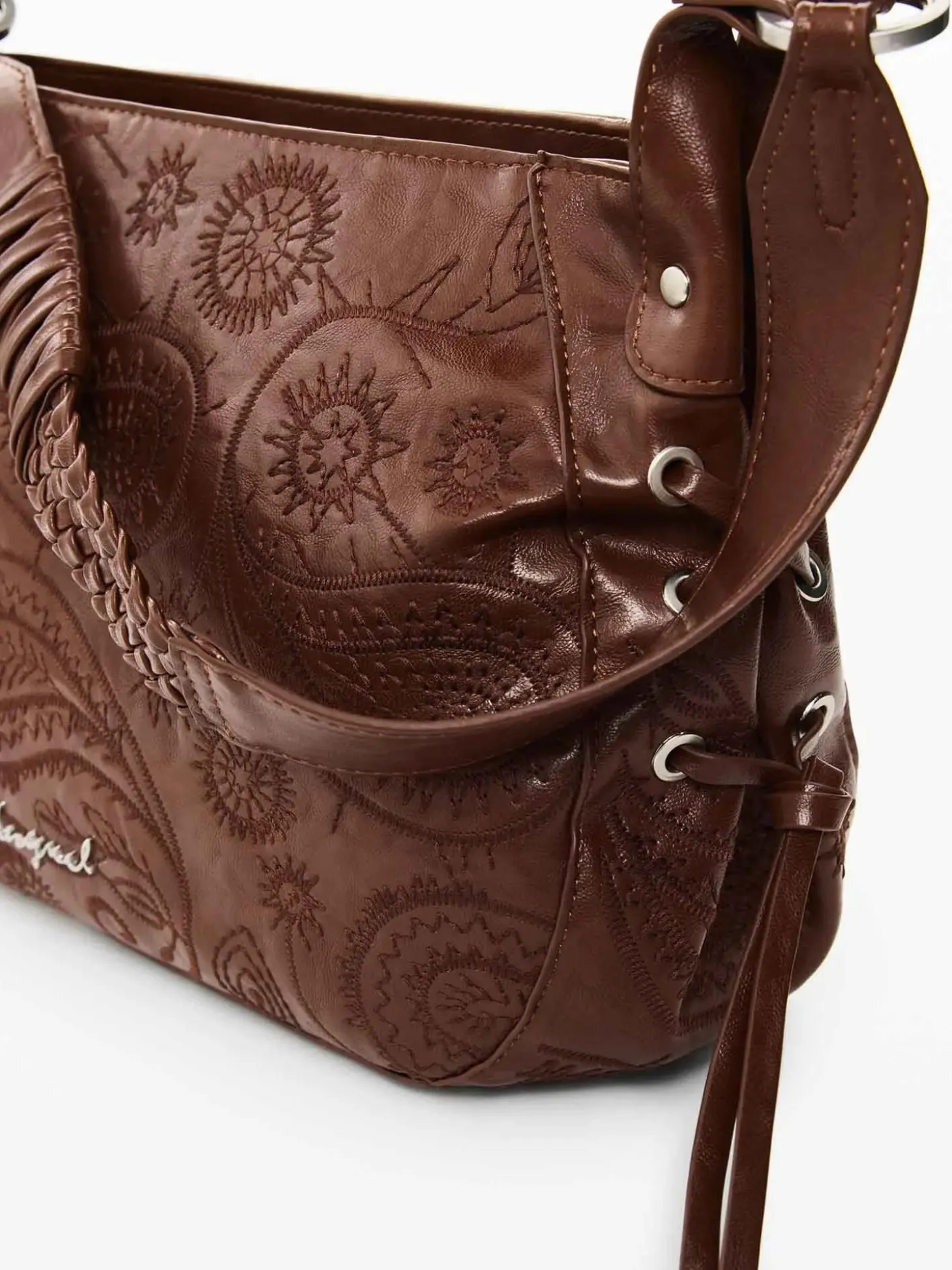 BORSA A SPALLA DONNA - DESIGUAL MARRONE - 26WAXP90