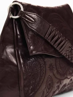 BORSA A SPALLA DONNA - DESIGUAL BORDEAUX - 26WAKP28