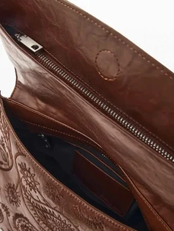 BORSA A SPALLA DONNA - DESIGUAL MARRONE - 26WAKP29
