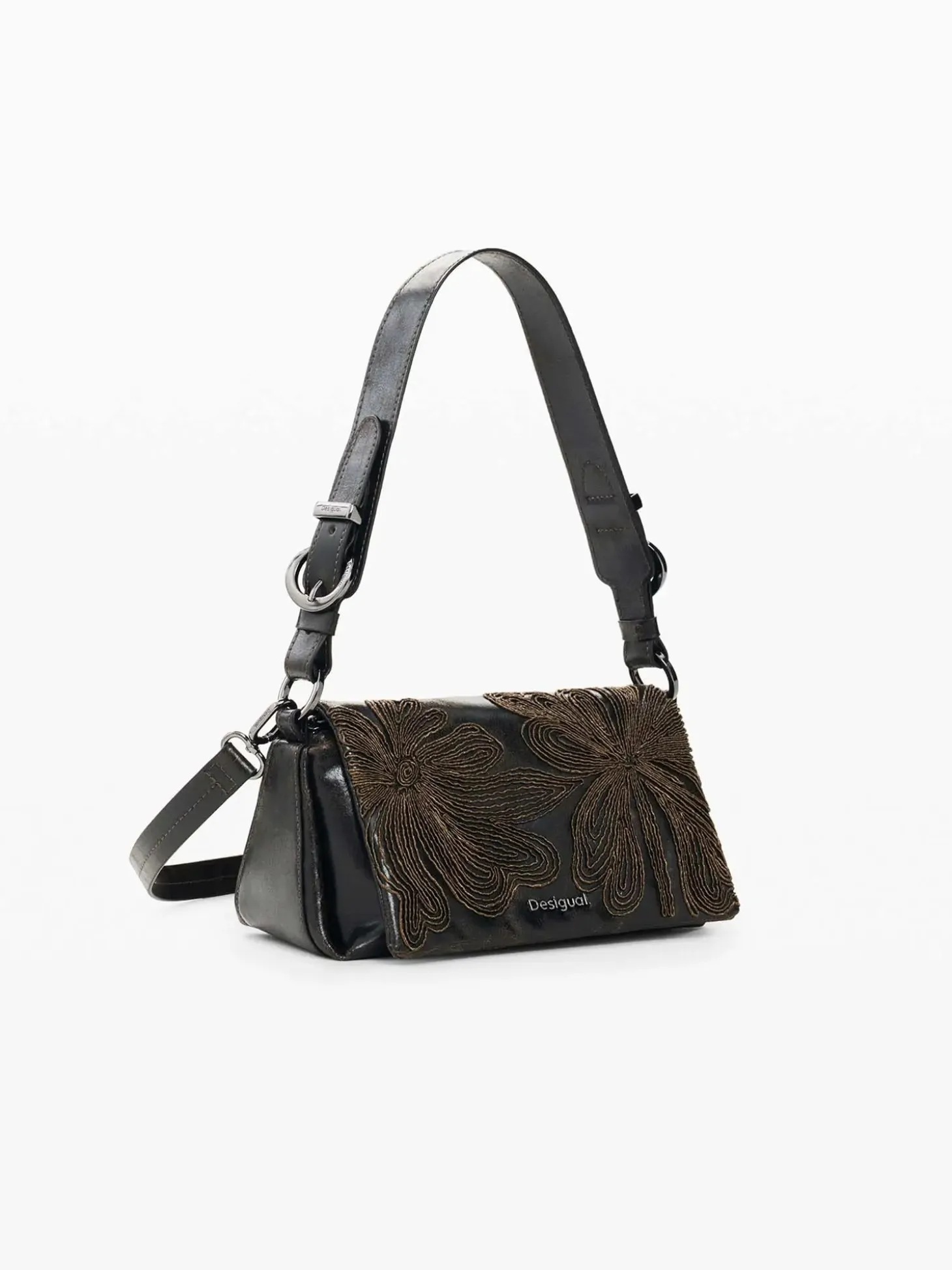 BORSA A SPALLA DONNA - DESIGUAL MARRONE - 26WAXP61