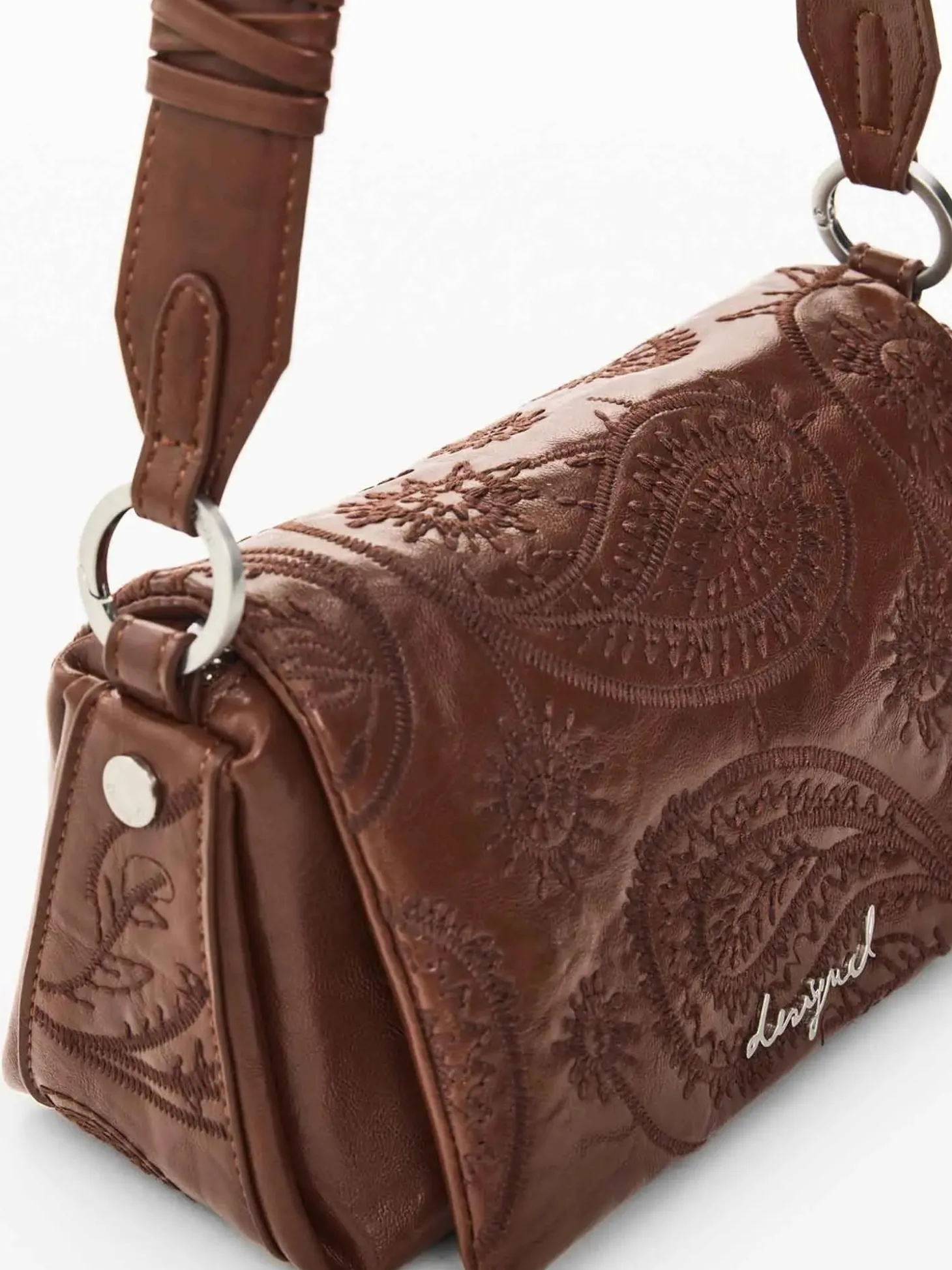 BORSA A SPALLA DONNA - DESIGUAL MARRONE - 26WAXPAB