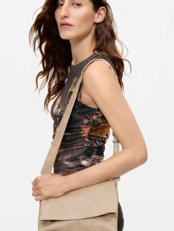 BORSA A SPALLA DONNA - DESIGUAL BEIGE - 26WAXP51