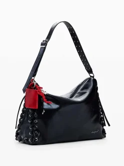 BORSA A SPALLA DONNA - DESIGUAL NERO - 26SAXP86