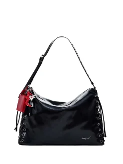 BORSA A SPALLA DONNA - DESIGUAL NERO - 26SAXP86