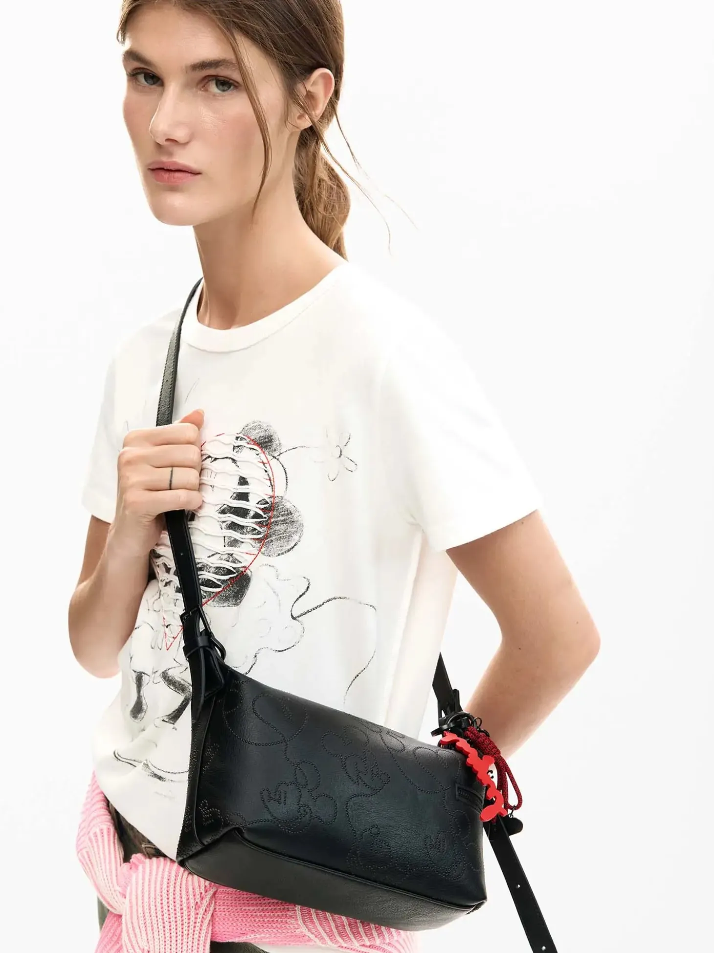 BORSA A SPALLA DONNA - DESIGUAL NERO - 26SAXP75