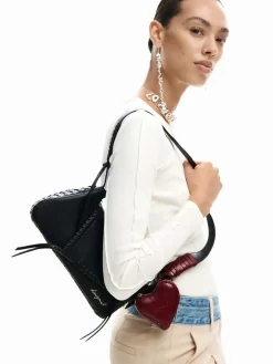 BORSA A SPALLA DONNA - DESIGUAL NERO - 26SAXP45