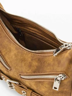 BORSA A SPALLA DONNA - DESIGUAL MARRONE - 26WAXP68