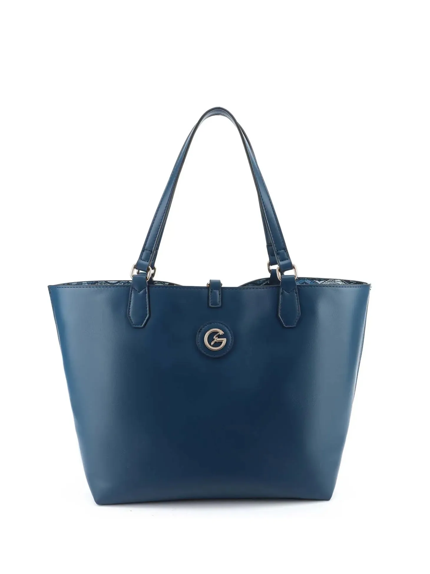 BORSA A SPALLA DONNA - GATTINONI ROMA BLU - BINTD8156WZT