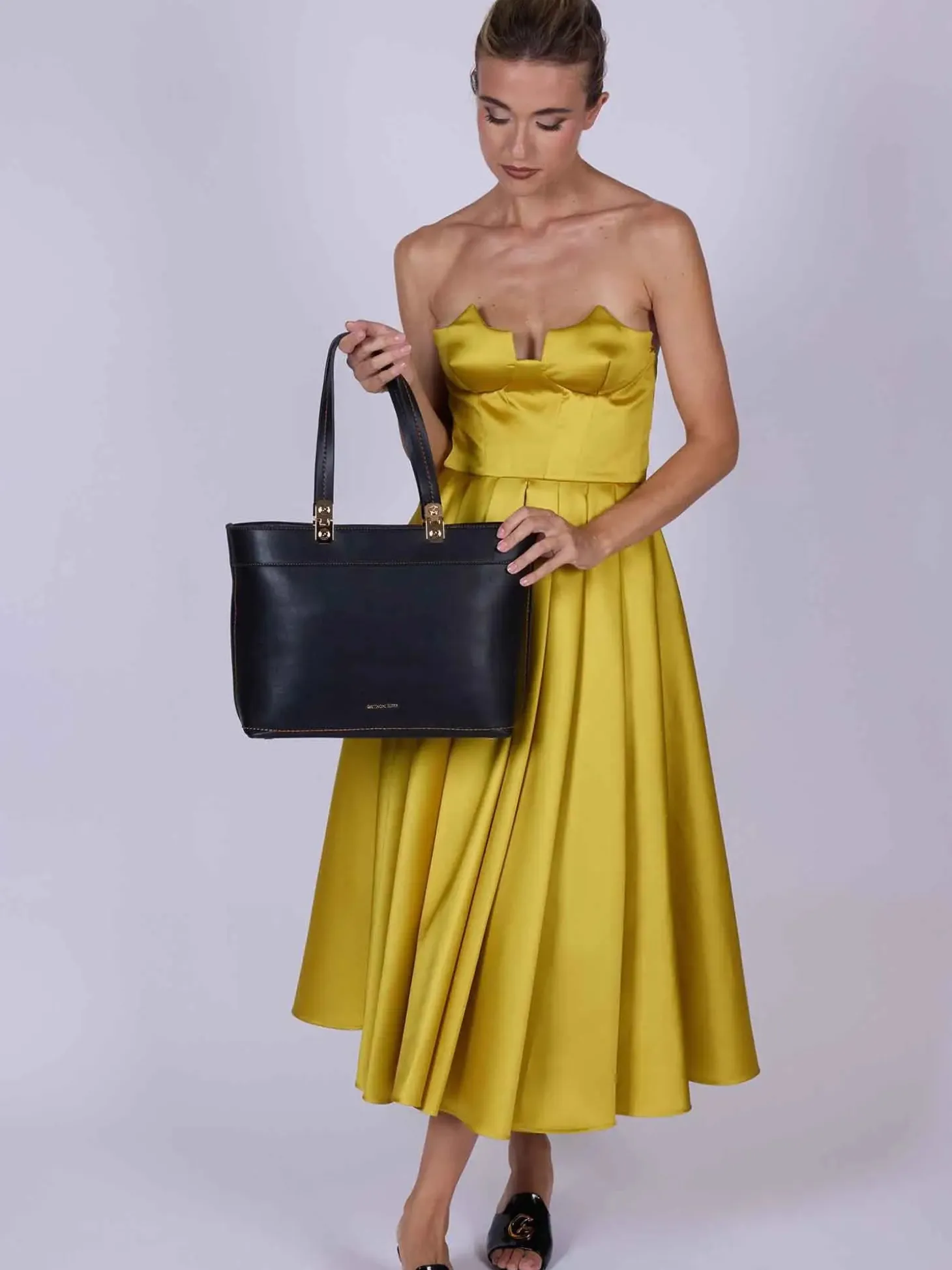 BORSA A SPALLA DONNA - GATTINONI ROMA NERO - BENIA8834WVP
