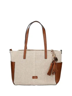 BORSA A SPALLA DONNA - GATTINONI ROMA BEIGE - BEN268780WC2