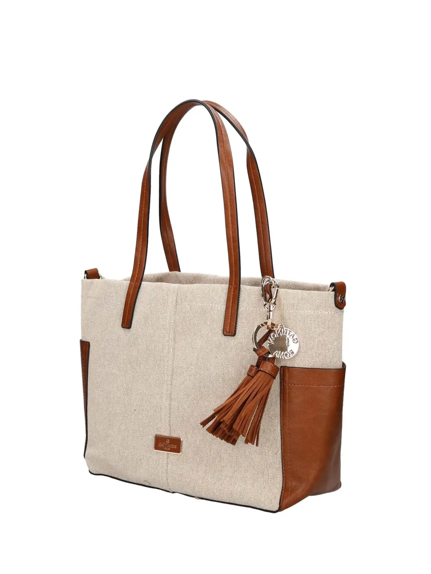 BORSA A SPALLA DONNA - GATTINONI ROMA BEIGE - BEN268780WC2
