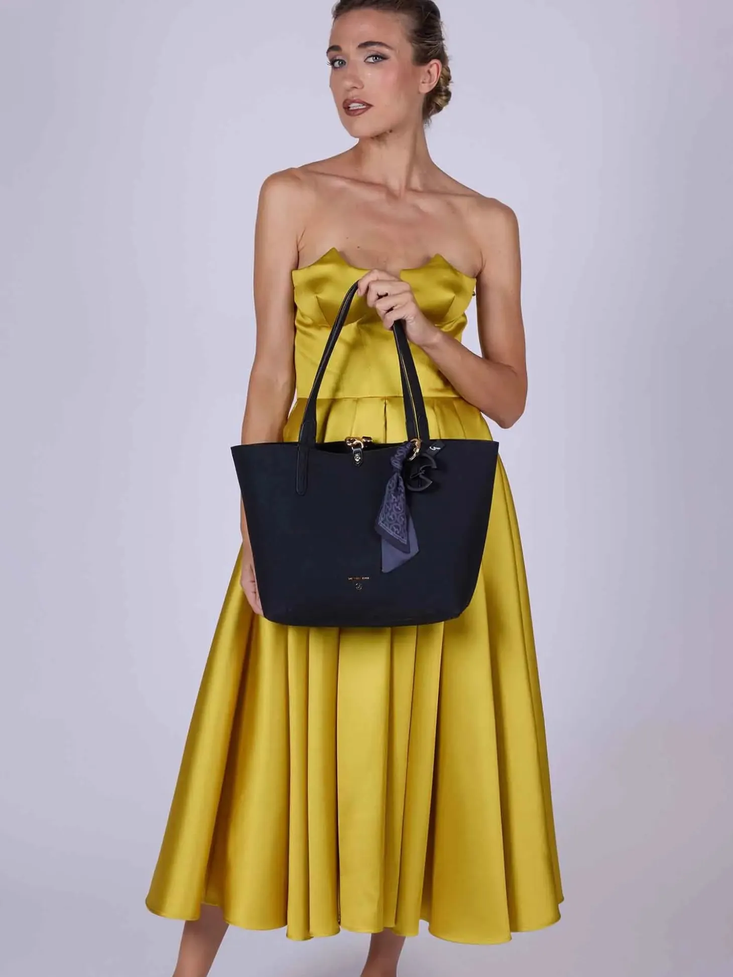 BORSA A SPALLA DONNA - GATTINONI ROMA NERO - BEN268809WPJ
