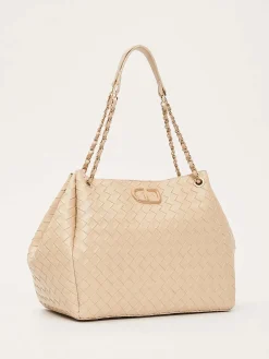 BORSA A SPALLA DONNA - GAUDI CREMA - V6AE-12850