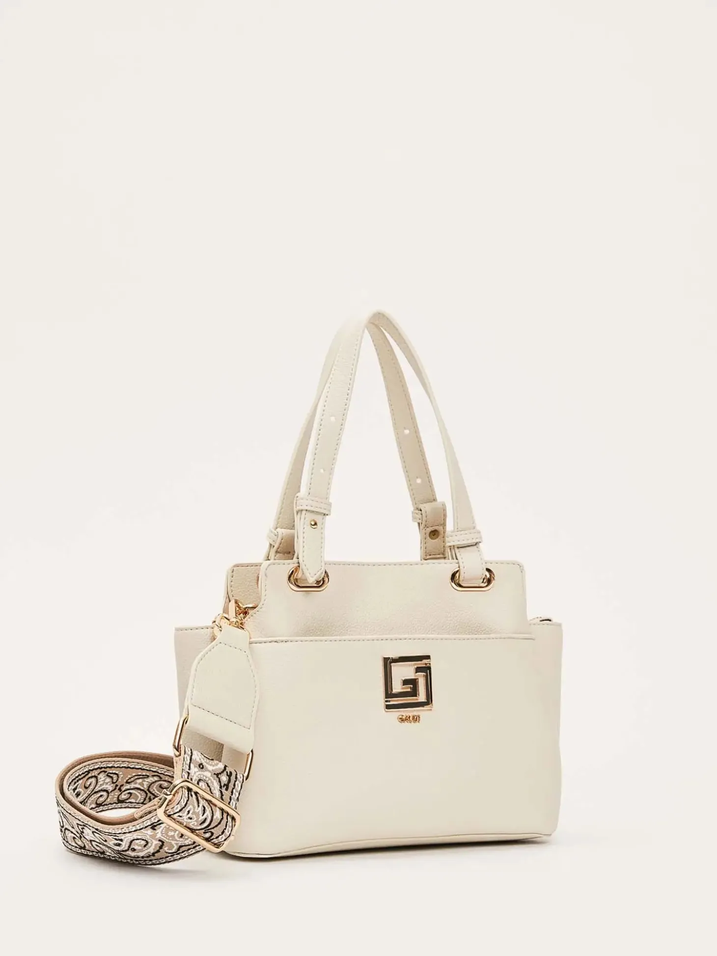 BORSA A SPALLA DONNA - GAUDI CREMA - V6AE-12781