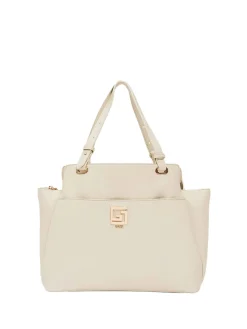 BORSA A SPALLA DONNA - GAUDI CREMA - V6AE-12780