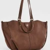 BORSA A SPALLA DONNA - GAUDI MARRONE - V6AI-13000