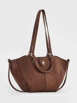 BORSA A SPALLA DONNA - GAUDI MARRONE - V6AI-13001