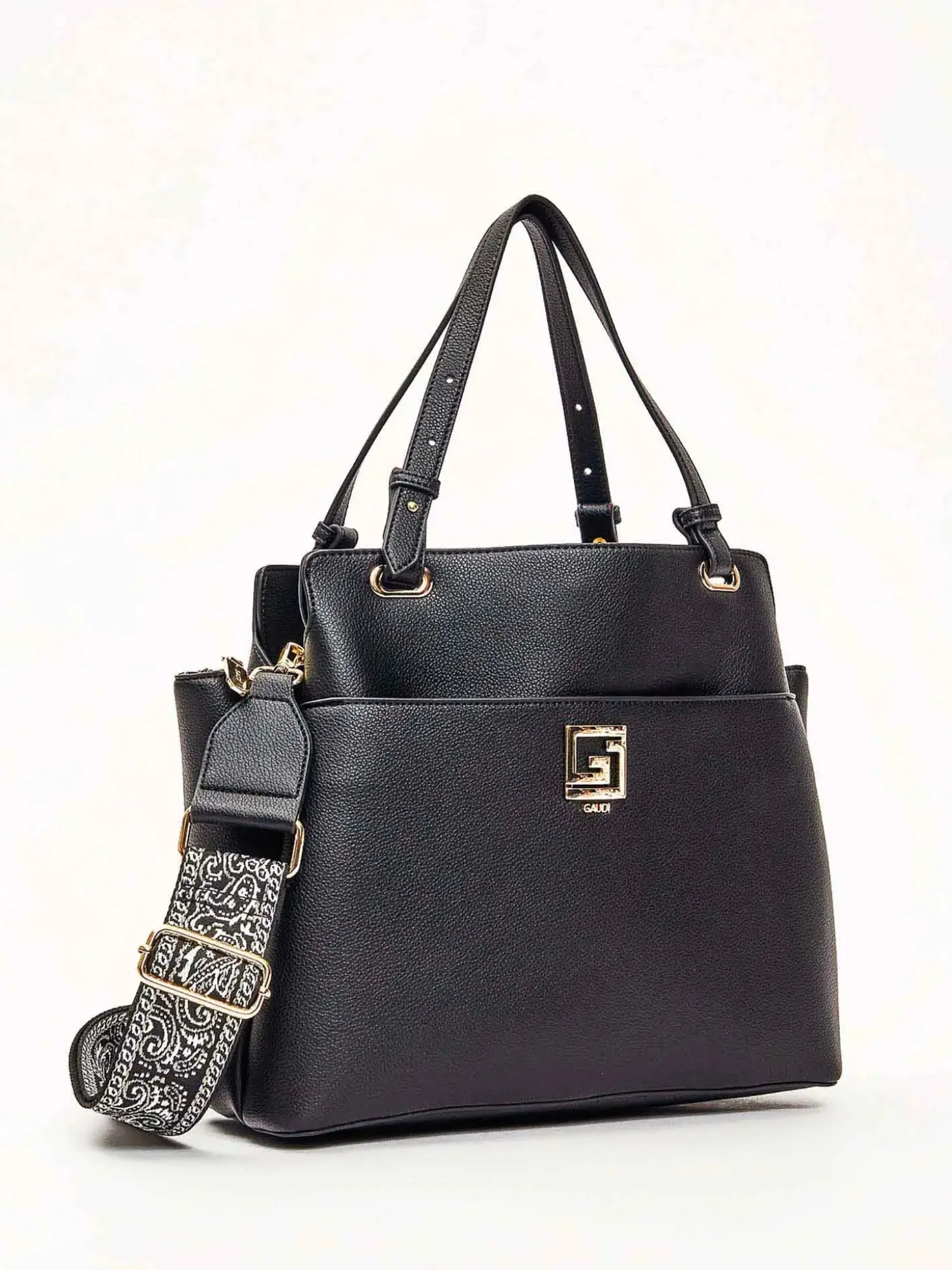 BORSA A SPALLA DONNA - GAUDI NERO - V6AE-12780