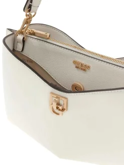 BORSA A SPALLA DONNA - GUESS BIANCO - HWBG99 07170