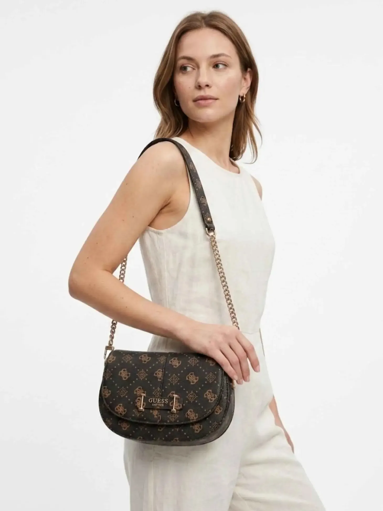 BORSA A SPALLA DONNA - GUESS CAFFE - HWGP98 98200