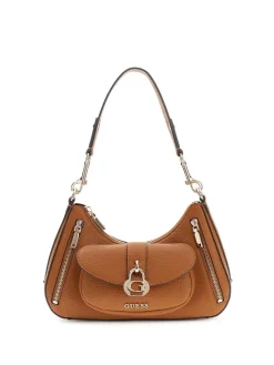 BORSA A SPALLA DONNA - GUESS CARAMELLO - HWBG83 62180