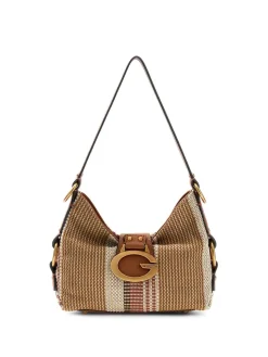 BORSA A SPALLA DONNA - GUESS COGNAC - HWAB93 08720