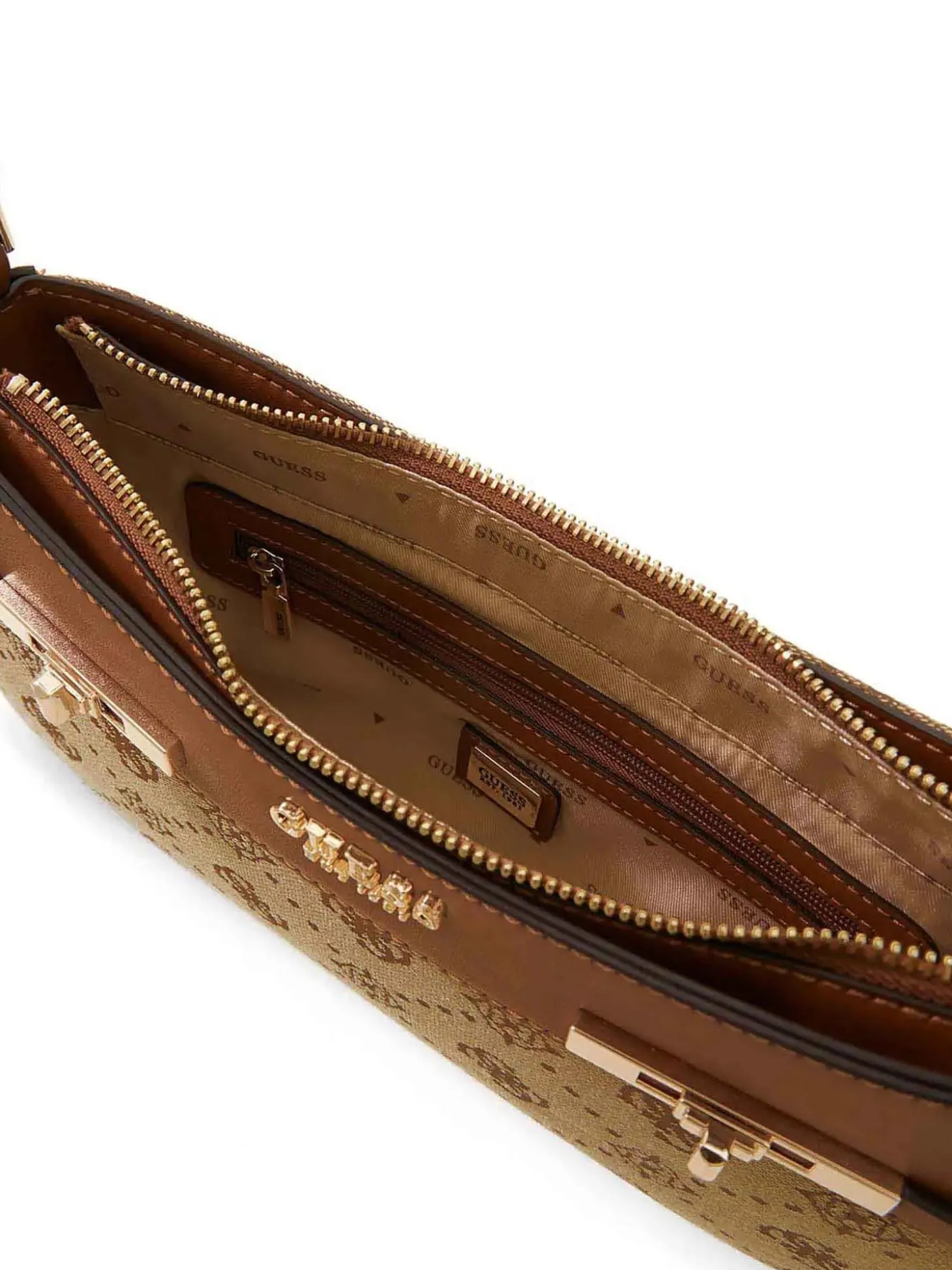 BORSA A SPALLA DONNA - GUESS MARRONE - HWJP99 02170
