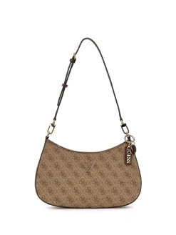 BORSA A SPALLA DONNA - GUESS MARRONE - HWBG96 72180