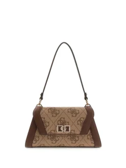 BORSA A SPALLA DONNA - GUESS MARRONE - HWOS99 01190