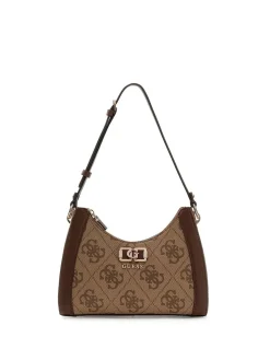 BORSA A SPALLA DONNA - GUESS MARRONE - HWOS99 01180