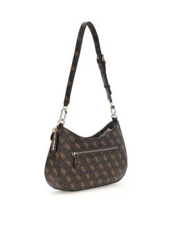 BORSA A SPALLA DONNA - GUESS MARRONE - HWQG96 72180